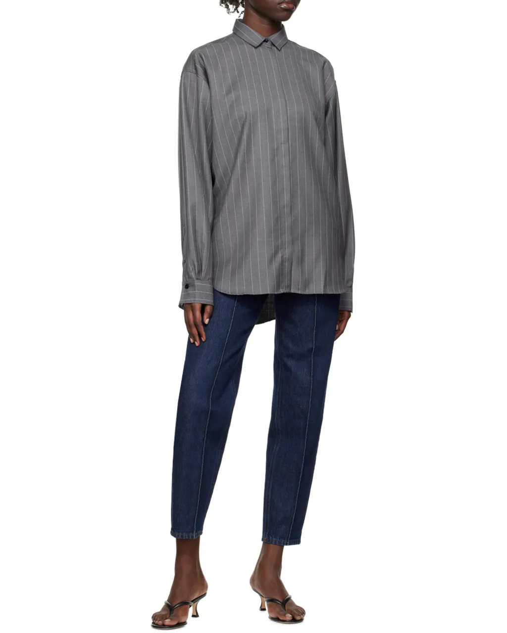 High-Waist Cropped Jeans