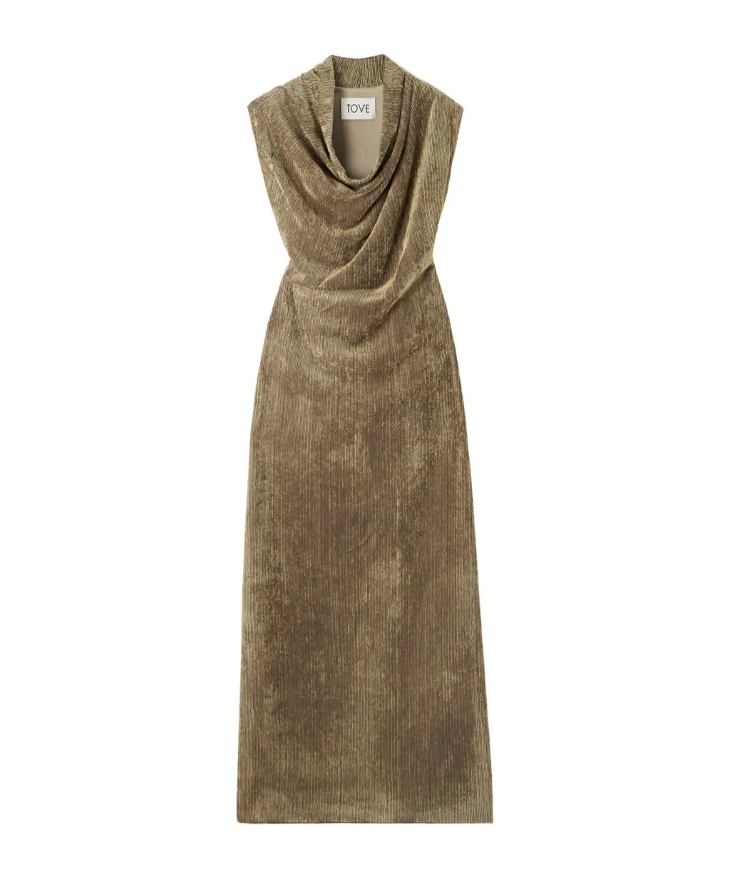 Sleeveless Pleated Dress
