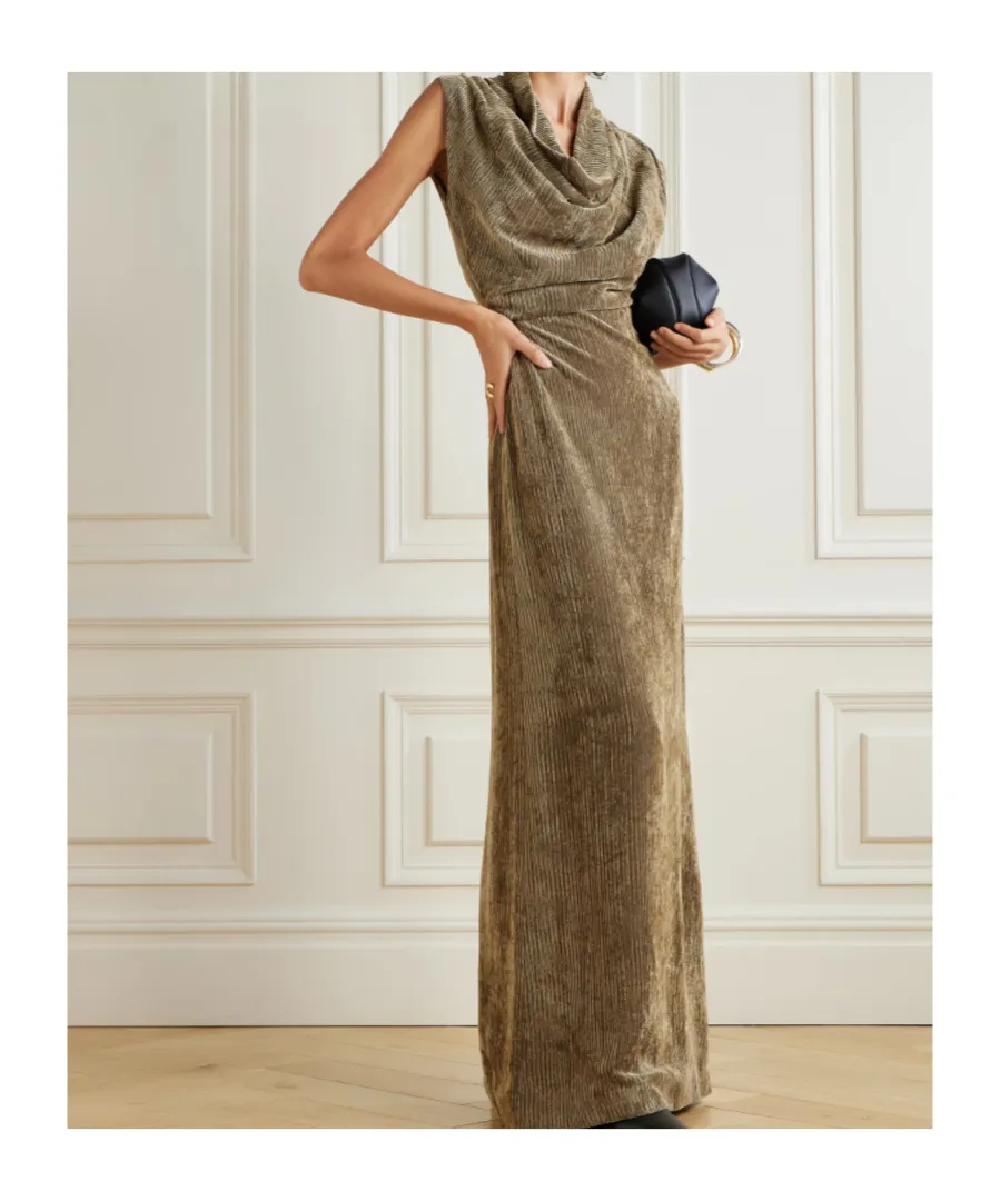 Sleeveless Pleated Dress