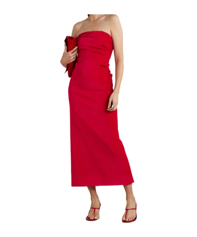 Sabella Strapless Ruched Dress