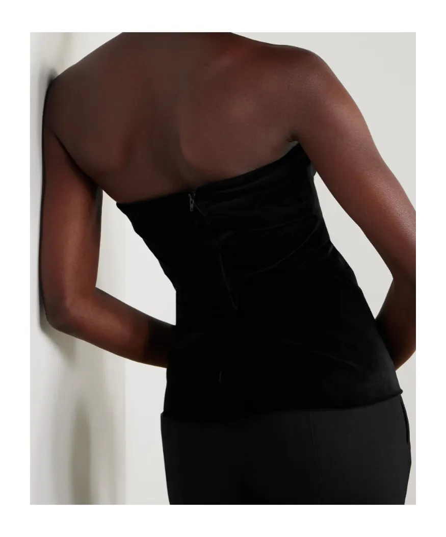 Izel Cotton And Modal-Blend Velvet Top