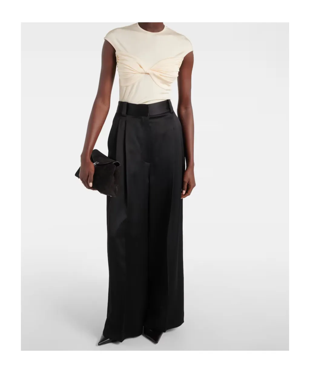 Paola Gathered Jersey Top