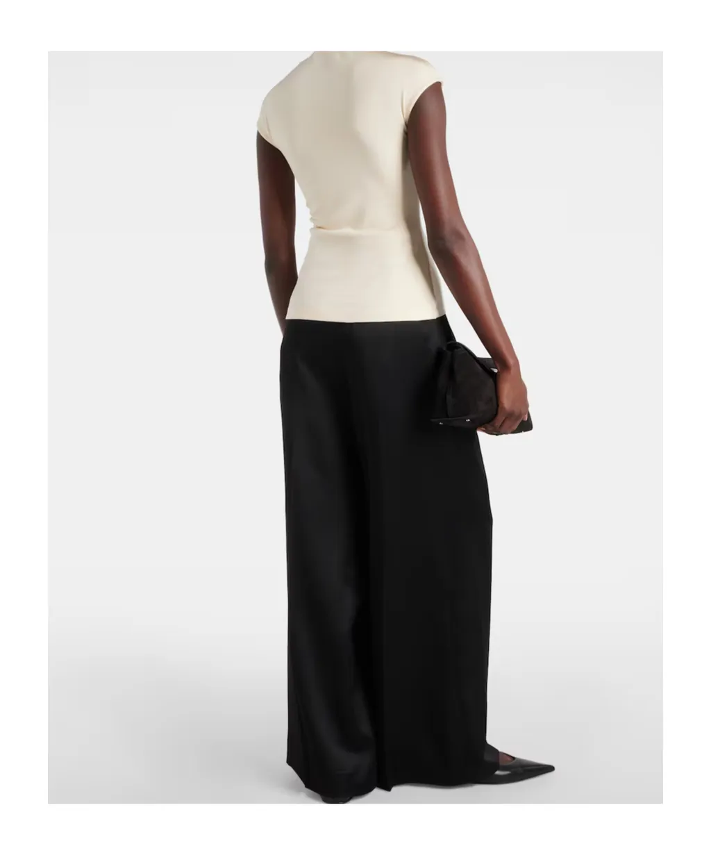 Paola Gathered Jersey Top