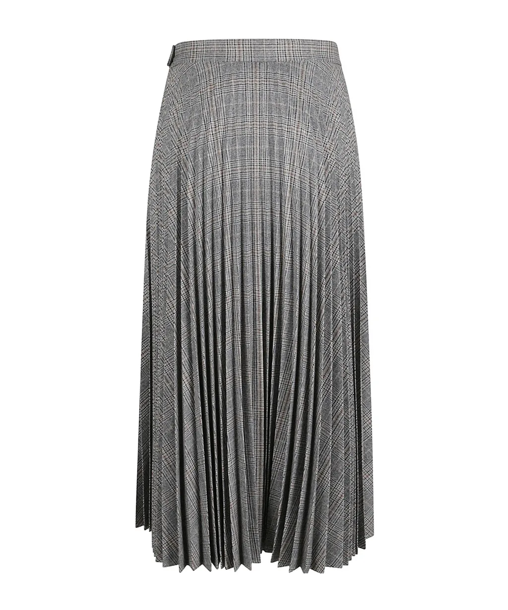 Pleated Midi Skirt