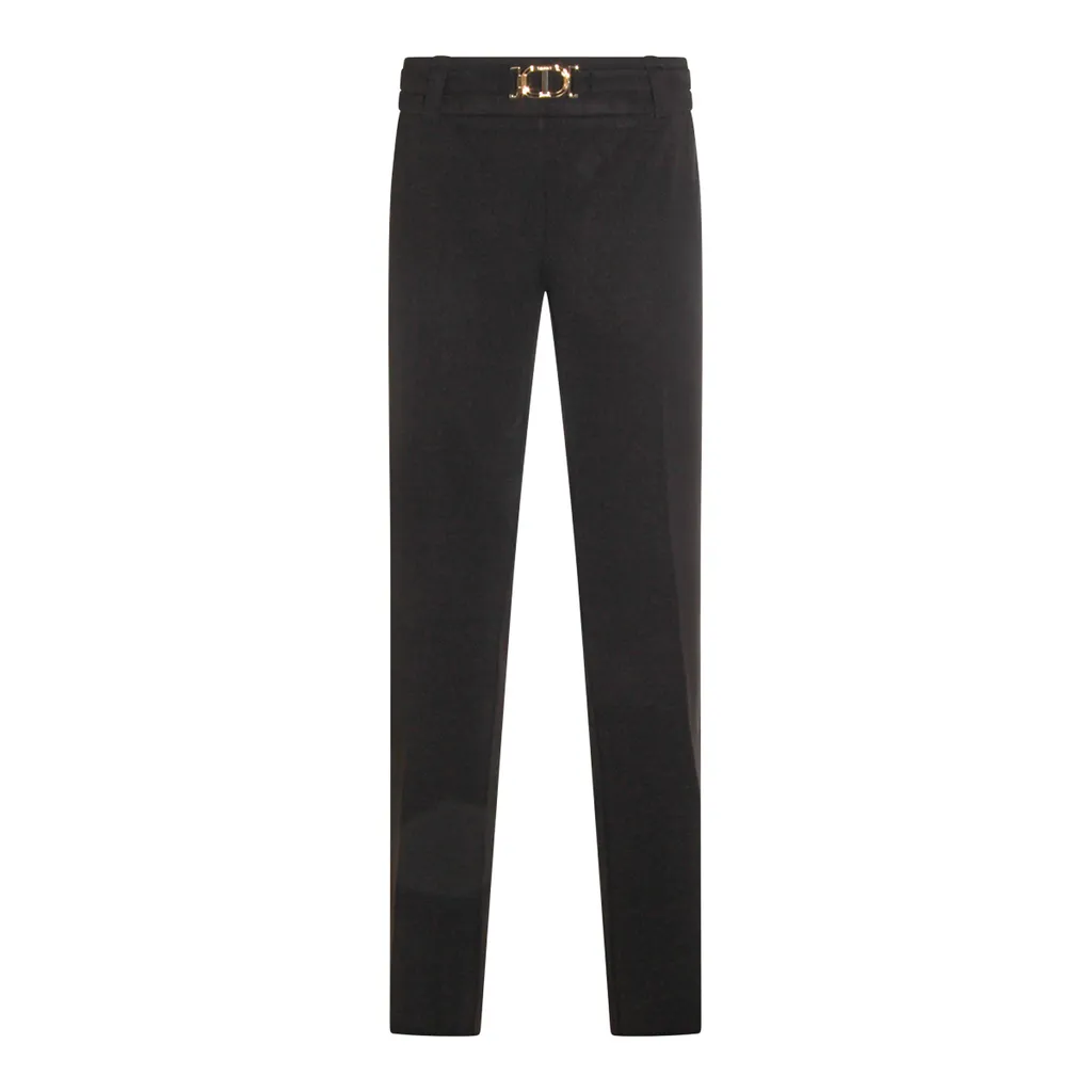 Oval T Buckle Flared Trousers