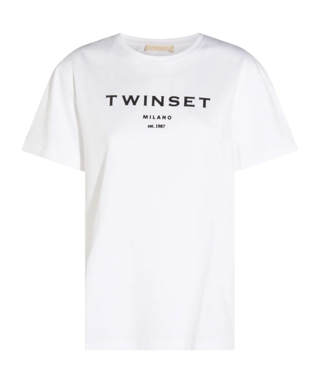 Logo Printed Crewneck T-Shirt