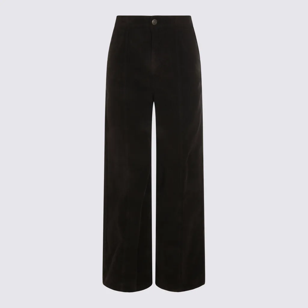 Wide-Leg Corduroy Trousers