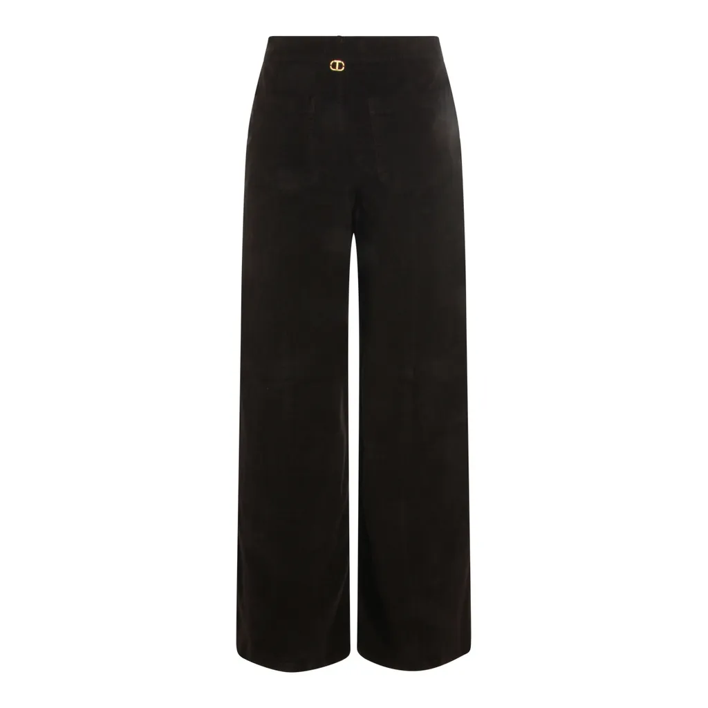 Wide-Leg Corduroy Trousers