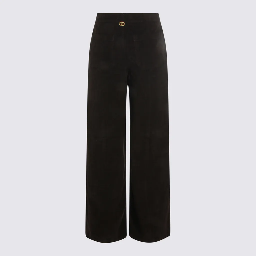 Wide-Leg Corduroy Trousers