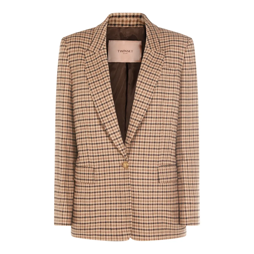 Chequered Blazer