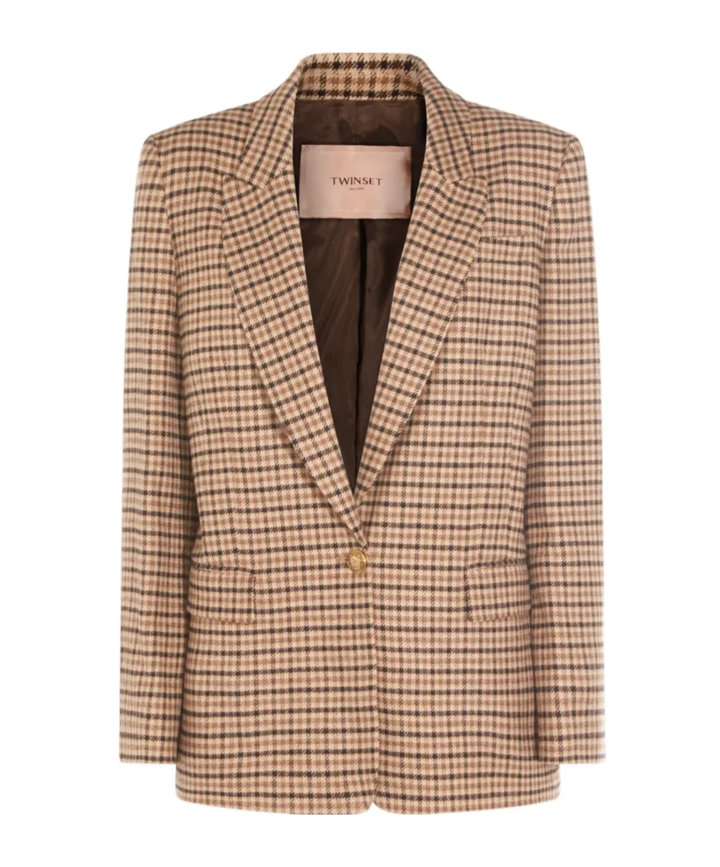 Chequered Blazer