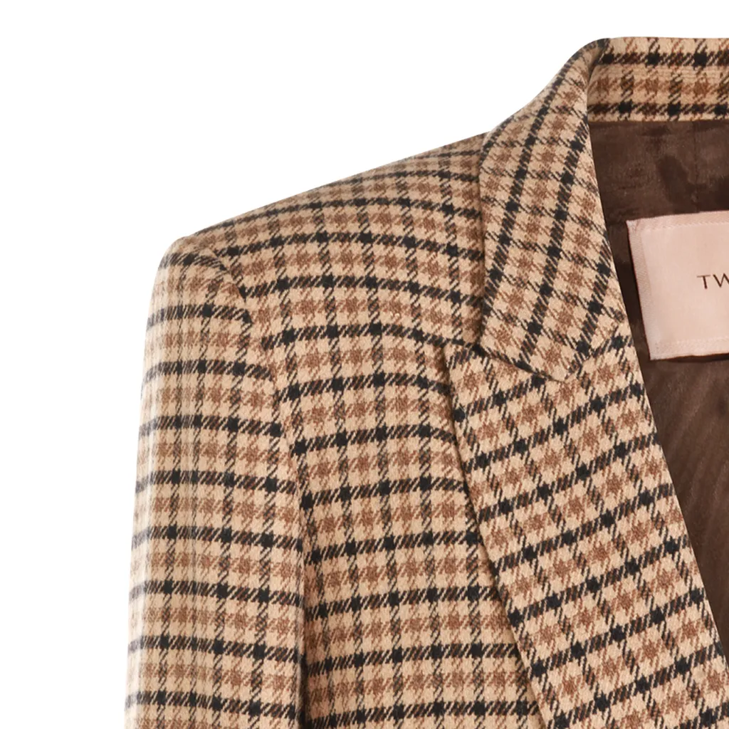 Chequered Blazer