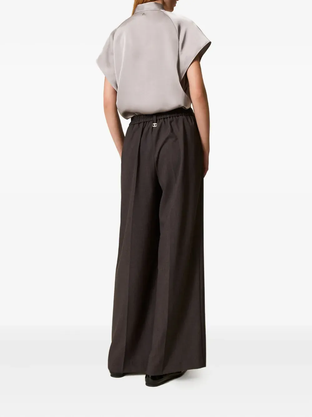 Pleated Palazzo Pants