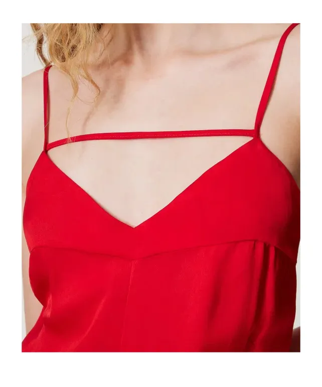 Satin Crepe Long Dress