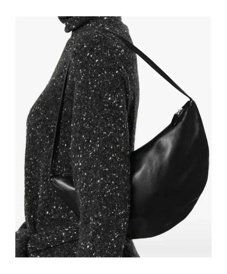Crescent Zipped Shoulder Bag
