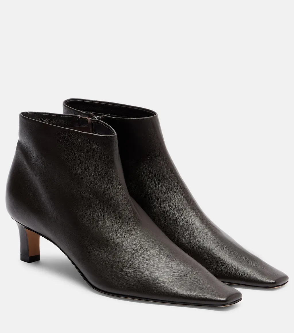 Carla 45 Leather Ankle Boots