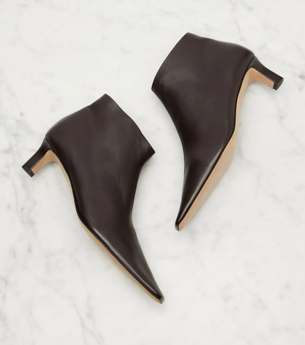 Carla 45 Leather Ankle Boots