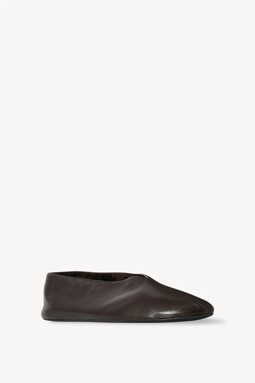 Stella Leather And Shearling Flats