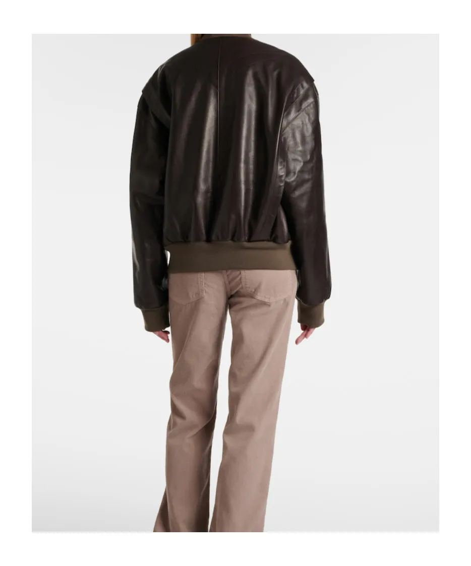 Morisel Leather Bomber Jacket