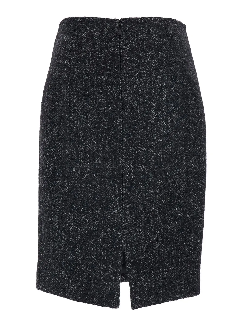 Back Slit Midi Skirt