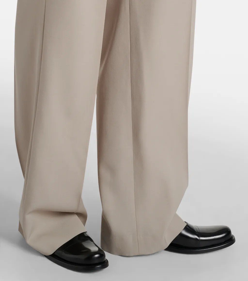 Virgil Wool Gabardine Wide-Leg Pants