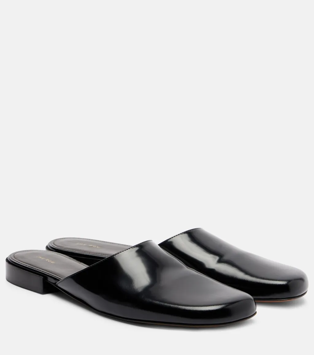 Penelope Leather Mules