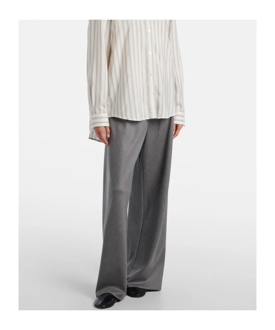 Gala Virgin Wool Wide-Leg Pants