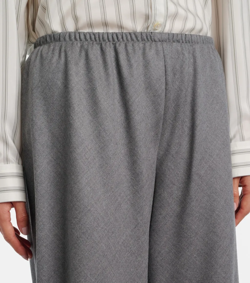 Gala Virgin Wool Wide-Leg Pants