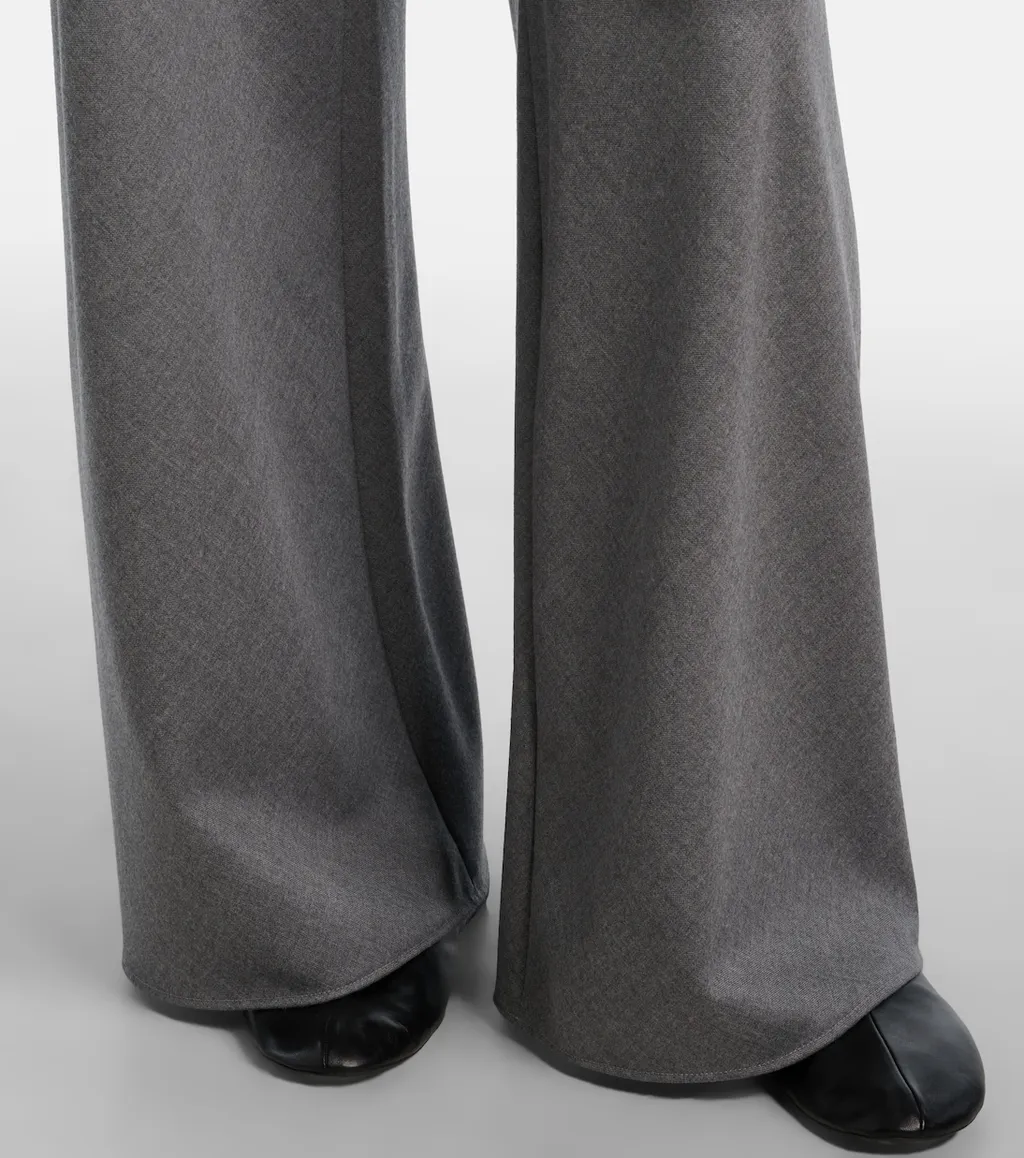 Gala Virgin Wool Wide-Leg Pants