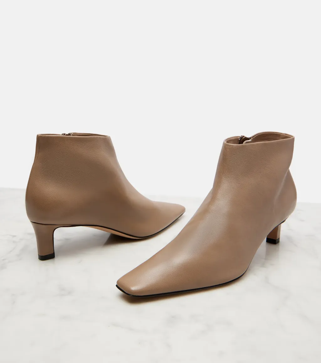 Square Toe Ankle Boots