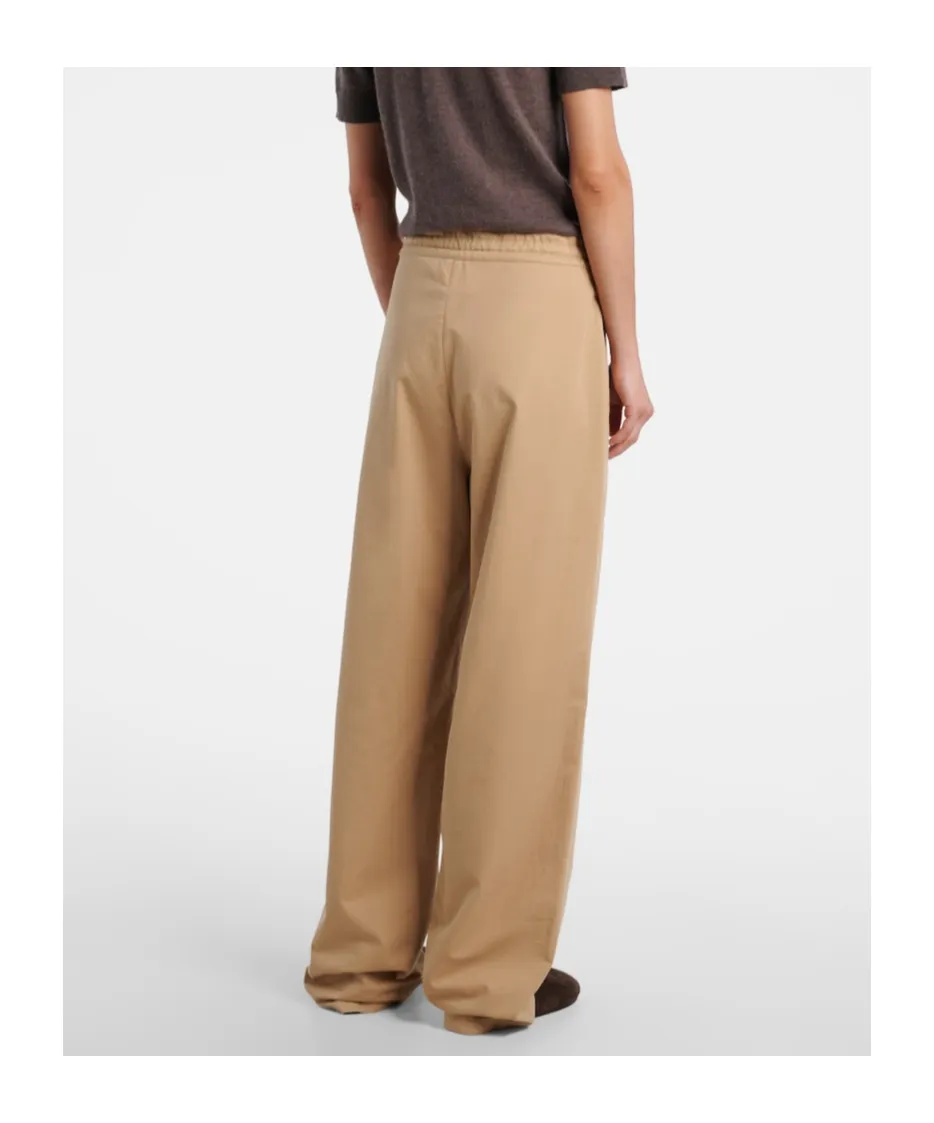 Mende Cotton And Cashmere Wide-Leg Pants