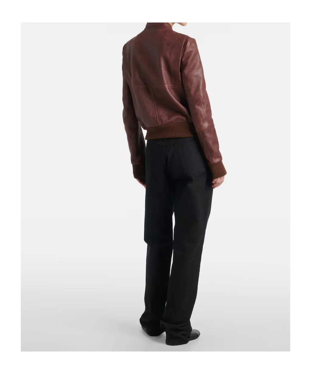 Leather Bomber Jacket