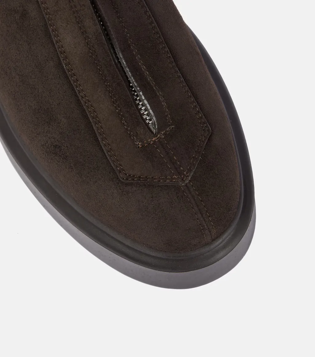 Round-Toe Ankle Boots