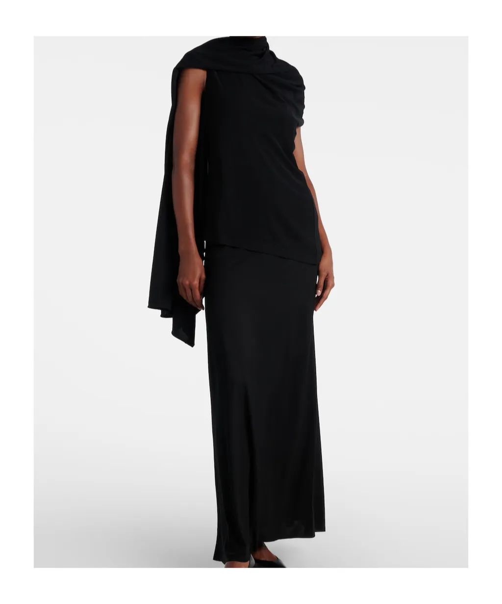 Isadra Draped Jersey Top