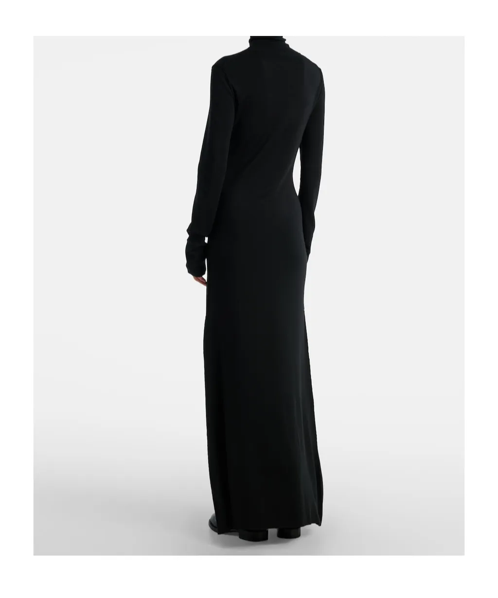 Leoline Turtleneck Virgin Wool Maxi Dress
