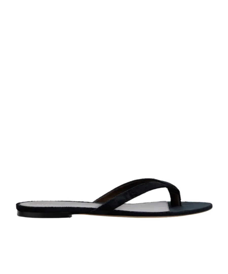 Sacha Velvet Thong Sandals