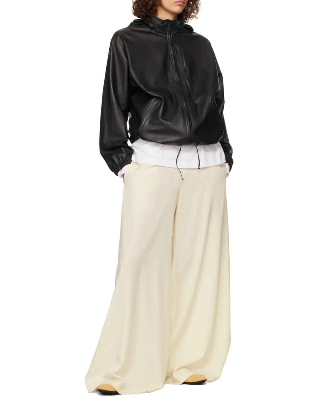 Long Sleeve Leather Jacket