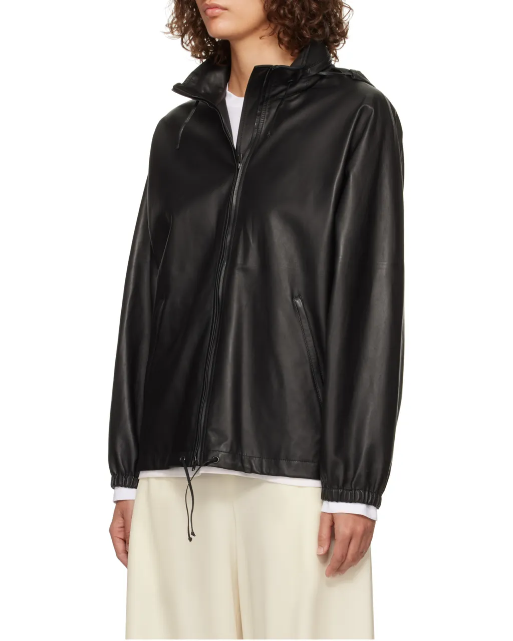Long Sleeve Leather Jacket