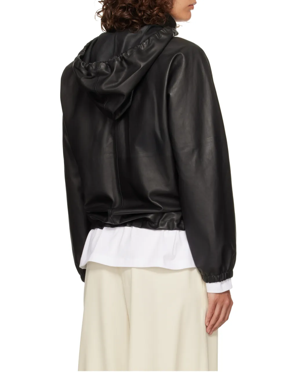 Long Sleeve Leather Jacket