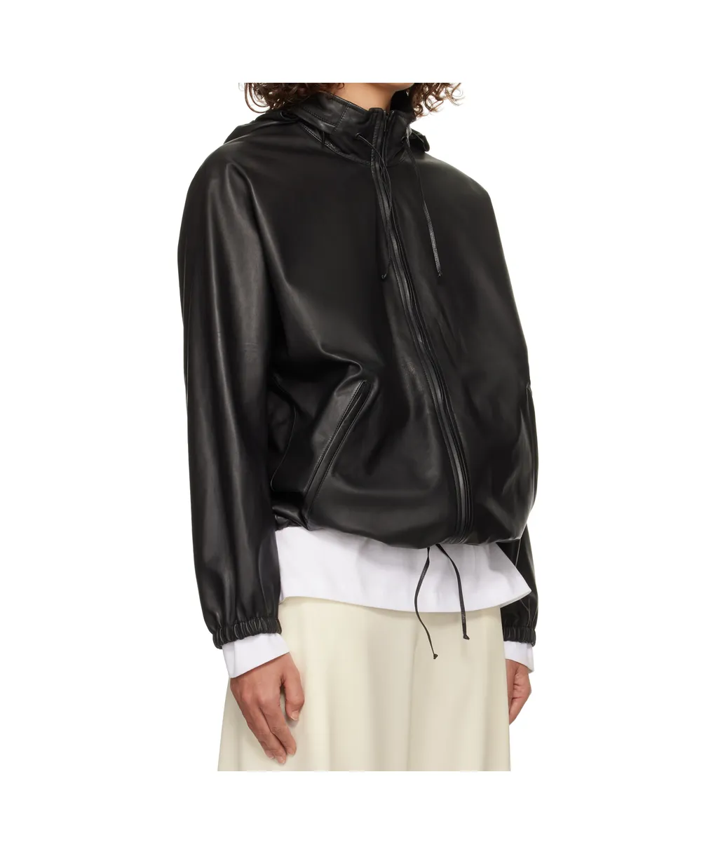 Long Sleeve Leather Jacket