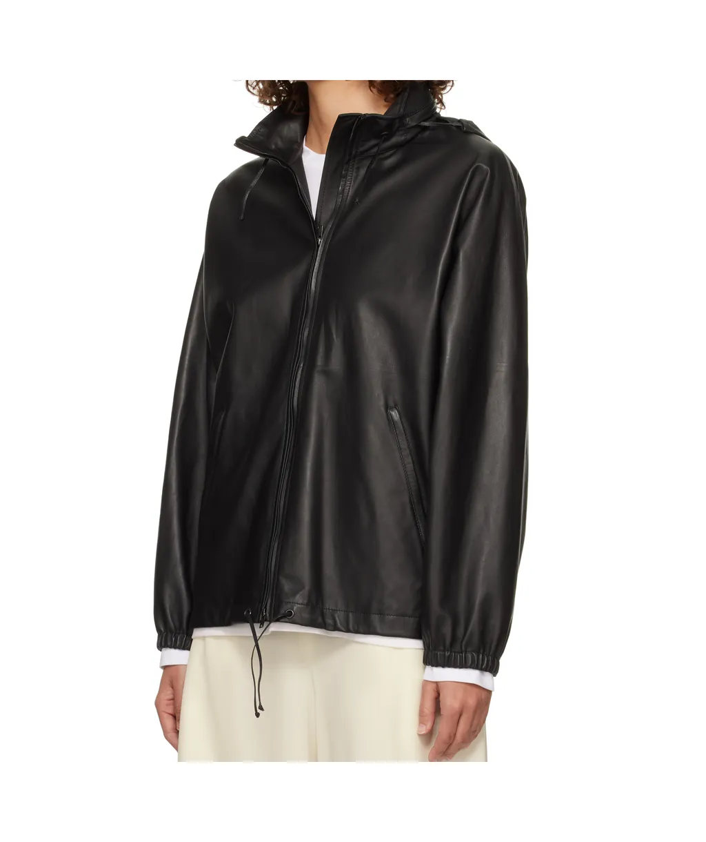 Long Sleeve Leather Jacket