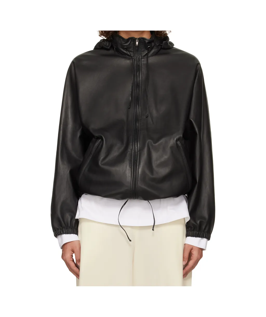 Long Sleeve Leather Jacket