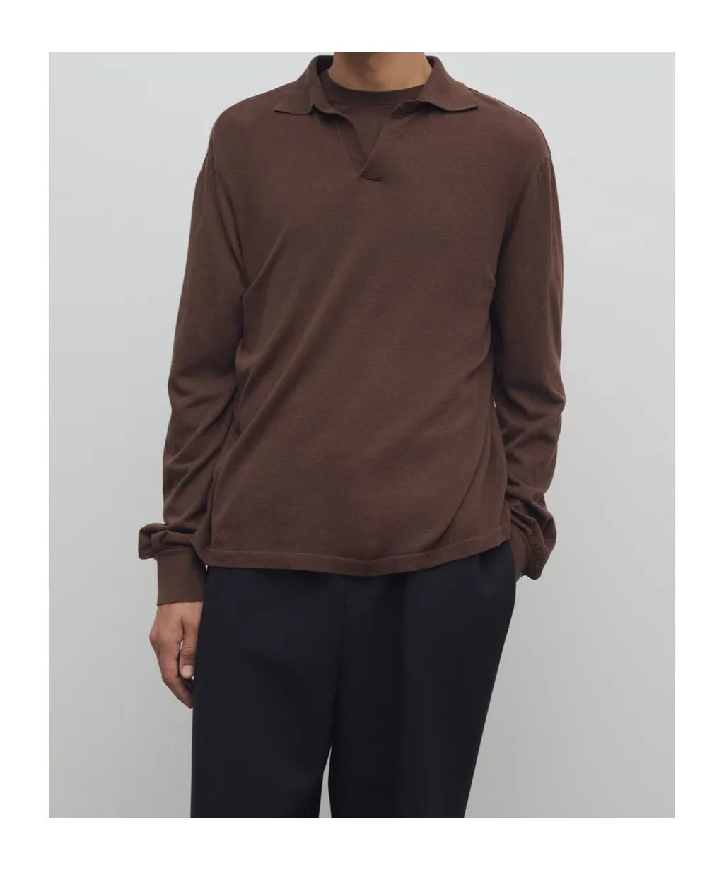Long-Sleeved Polo Shirt