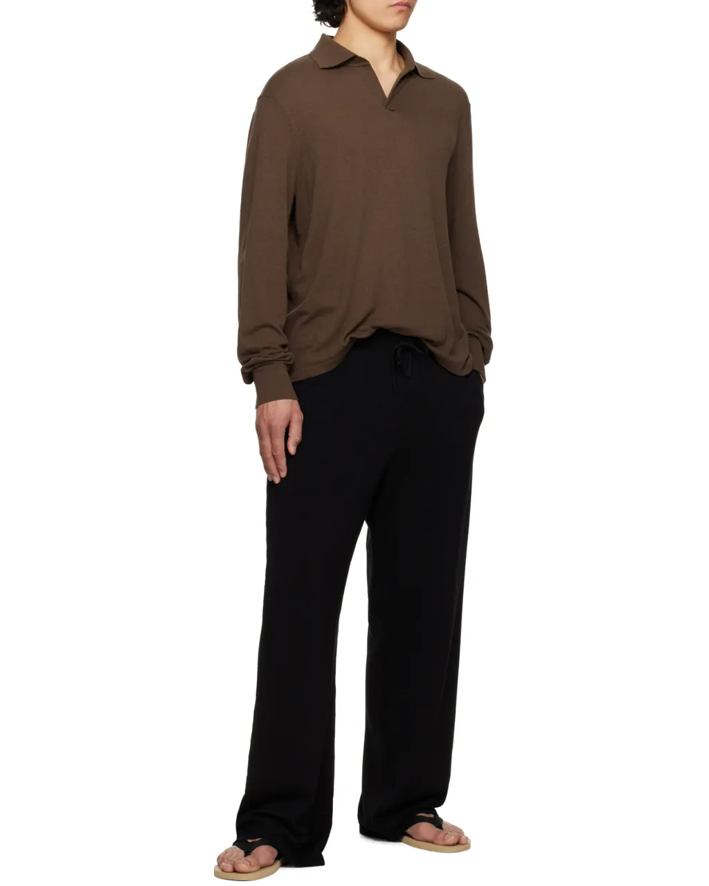 Long-Sleeved Polo Shirt