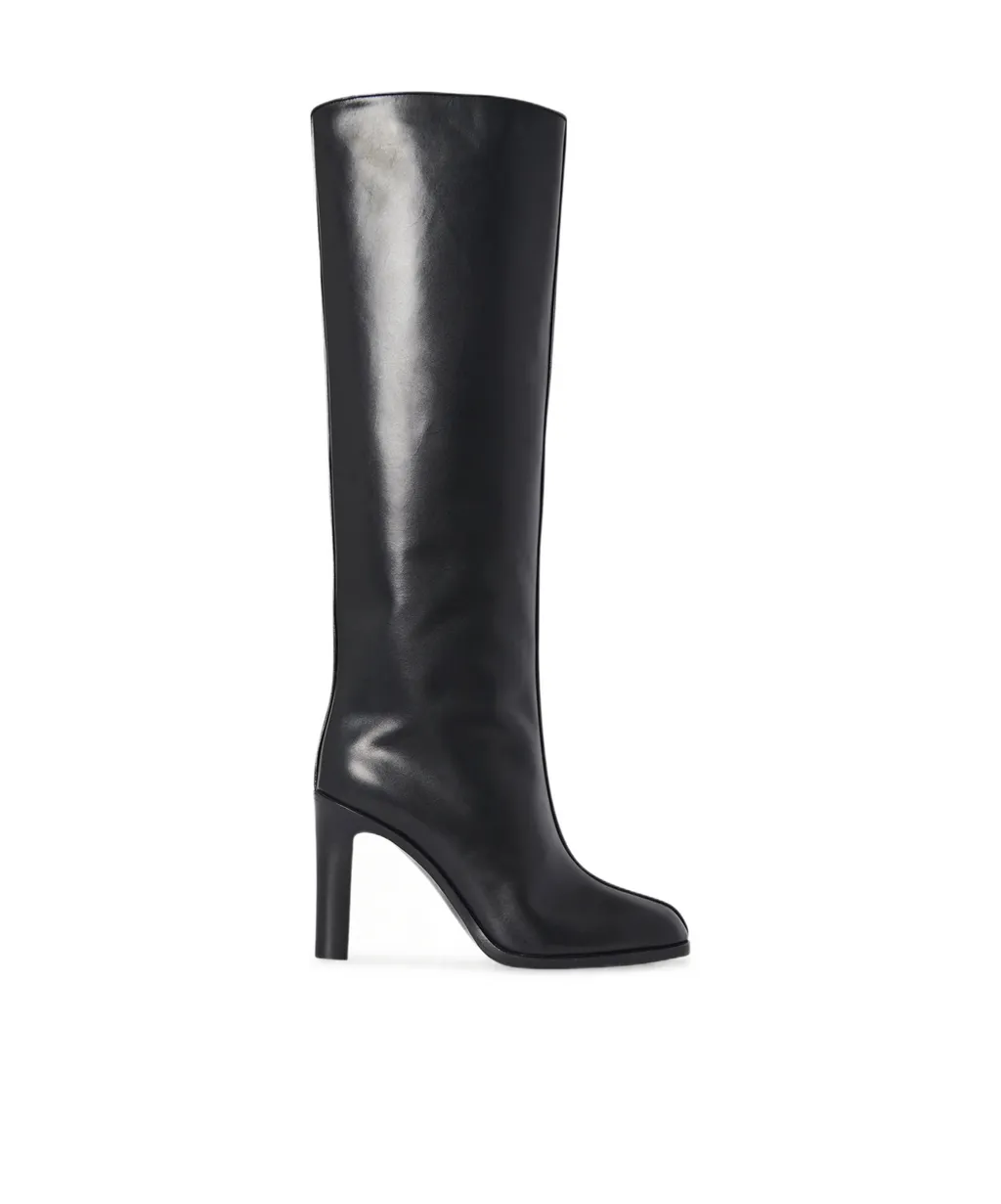 Pointed High-Heeled Boots