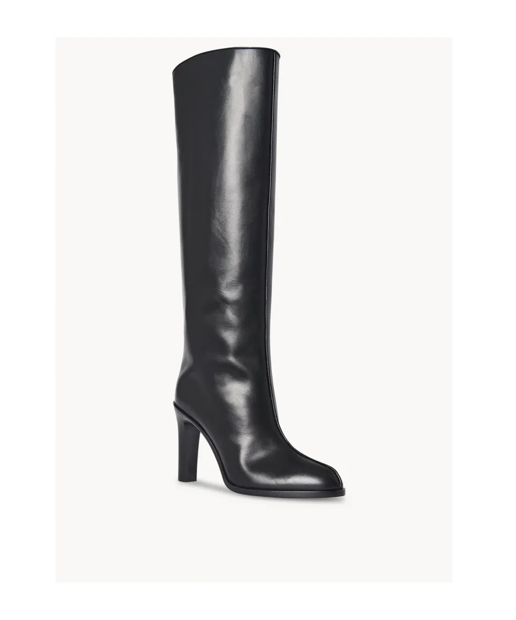Pointed High-Heeled Boots
