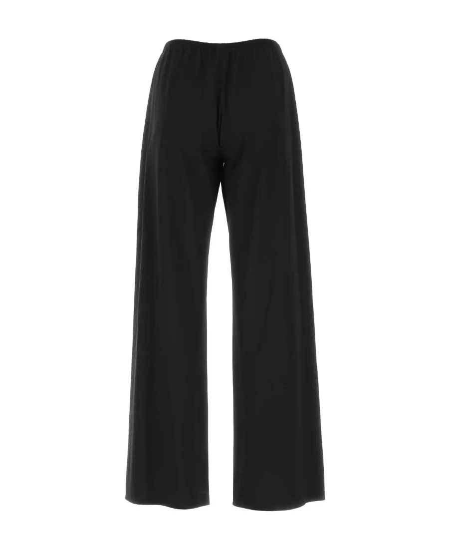 Elasticated Waistband Wide-Leg Trousers
