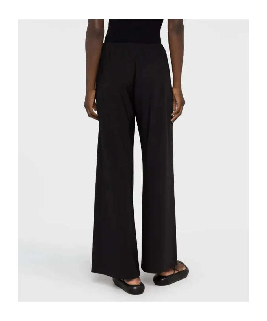 Elasticated Waistband Wide-Leg Trousers