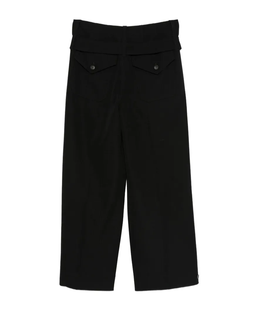 Belted Wide-Leg Trousers