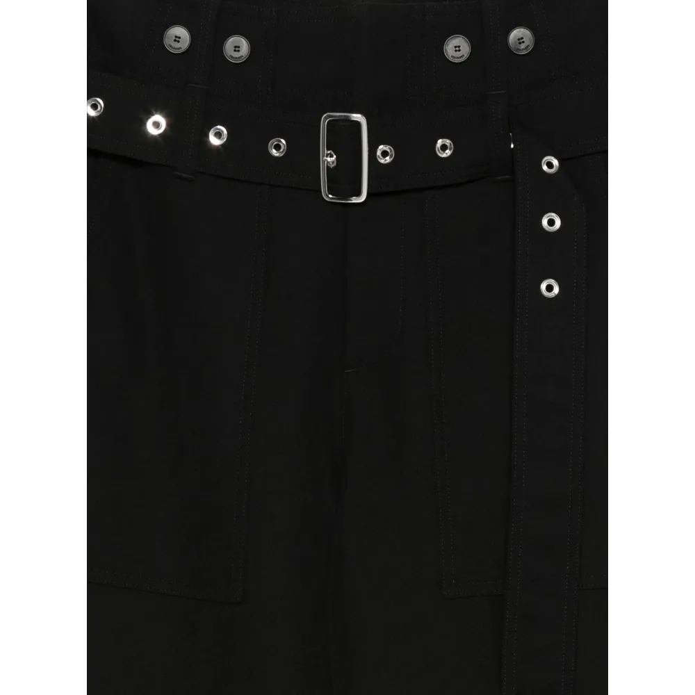 Belted Wide-Leg Trousers
